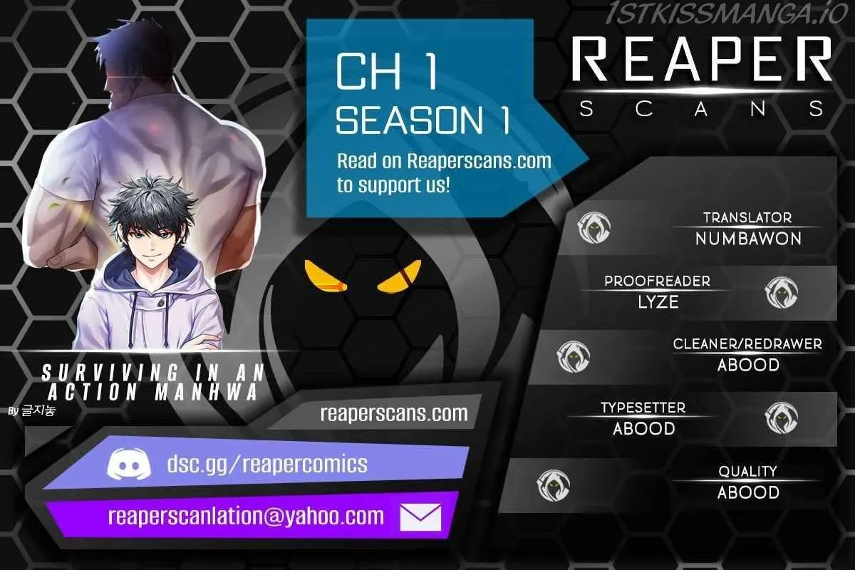Surviving in an Action Manhwa Chapter 1 page 1 - 