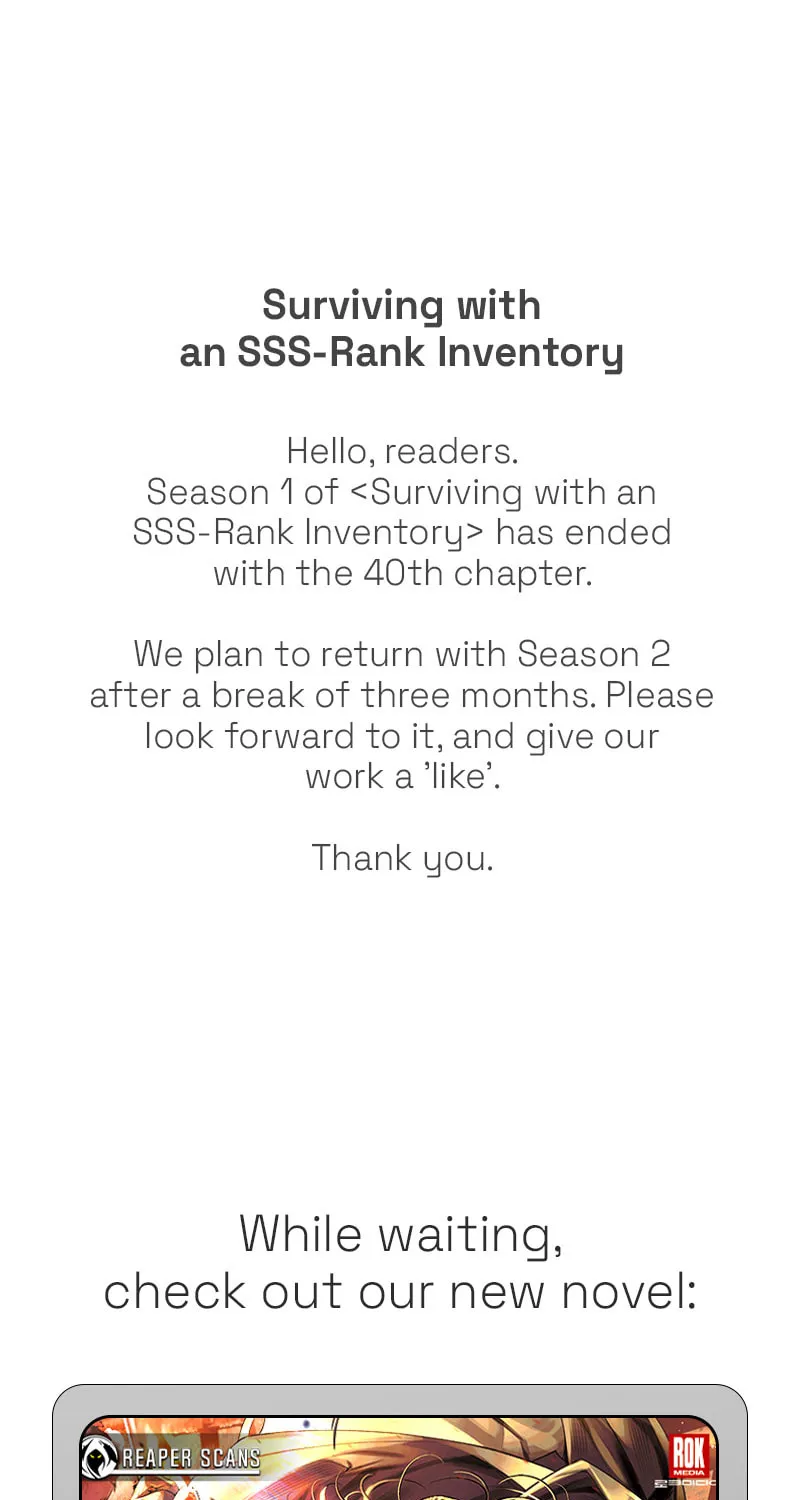 Surviving With an SSS-Rank Inventory Chapter 40.5 page 1 - 