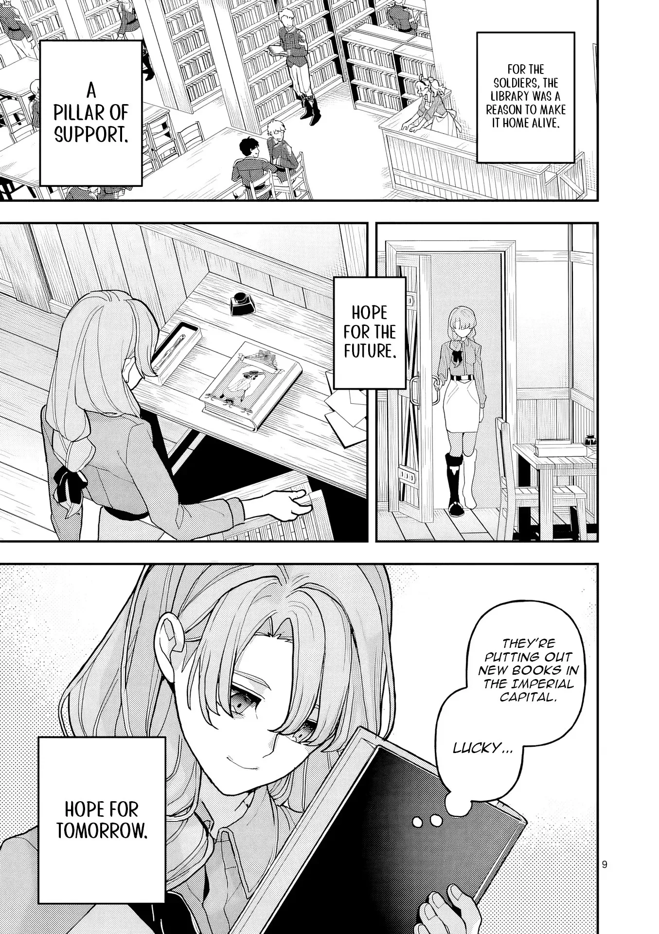 Teikoku Dai 11 Zensenkichi Madou Toshokan, Tadaima Kaikanchuu Chapter 10.1 page 10 - 