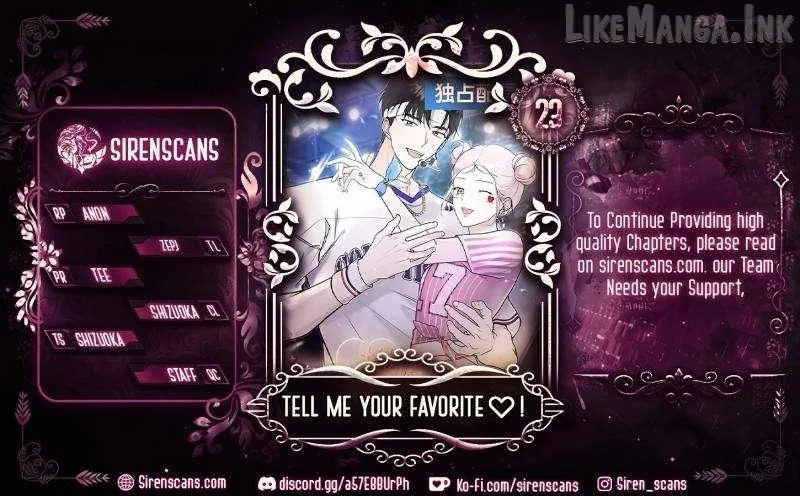 Tell Me Your Favorite♡! Chapter 23 page 1 - 