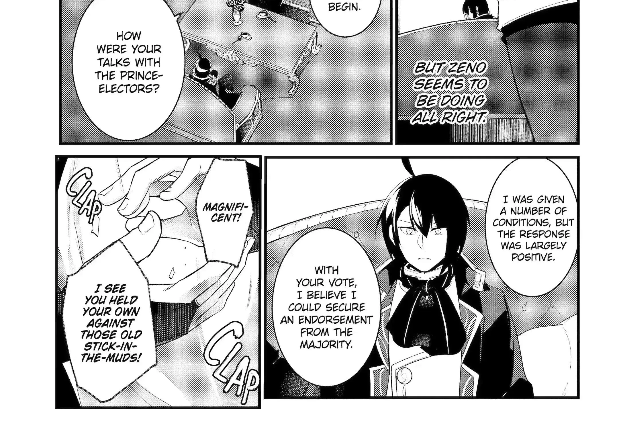 Tensai Ouji no Akaji Kokka Saisei Jutsu – Souda, Baikoku Shiyou Chapter 78 page 32 - 