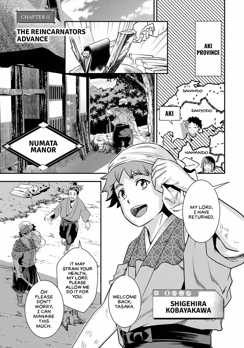 Tensei! Hanbei Takenaka: Surviving the Warring Feudal Japan with Fellow Tensei Warlords Chapter 11 page 1 - 