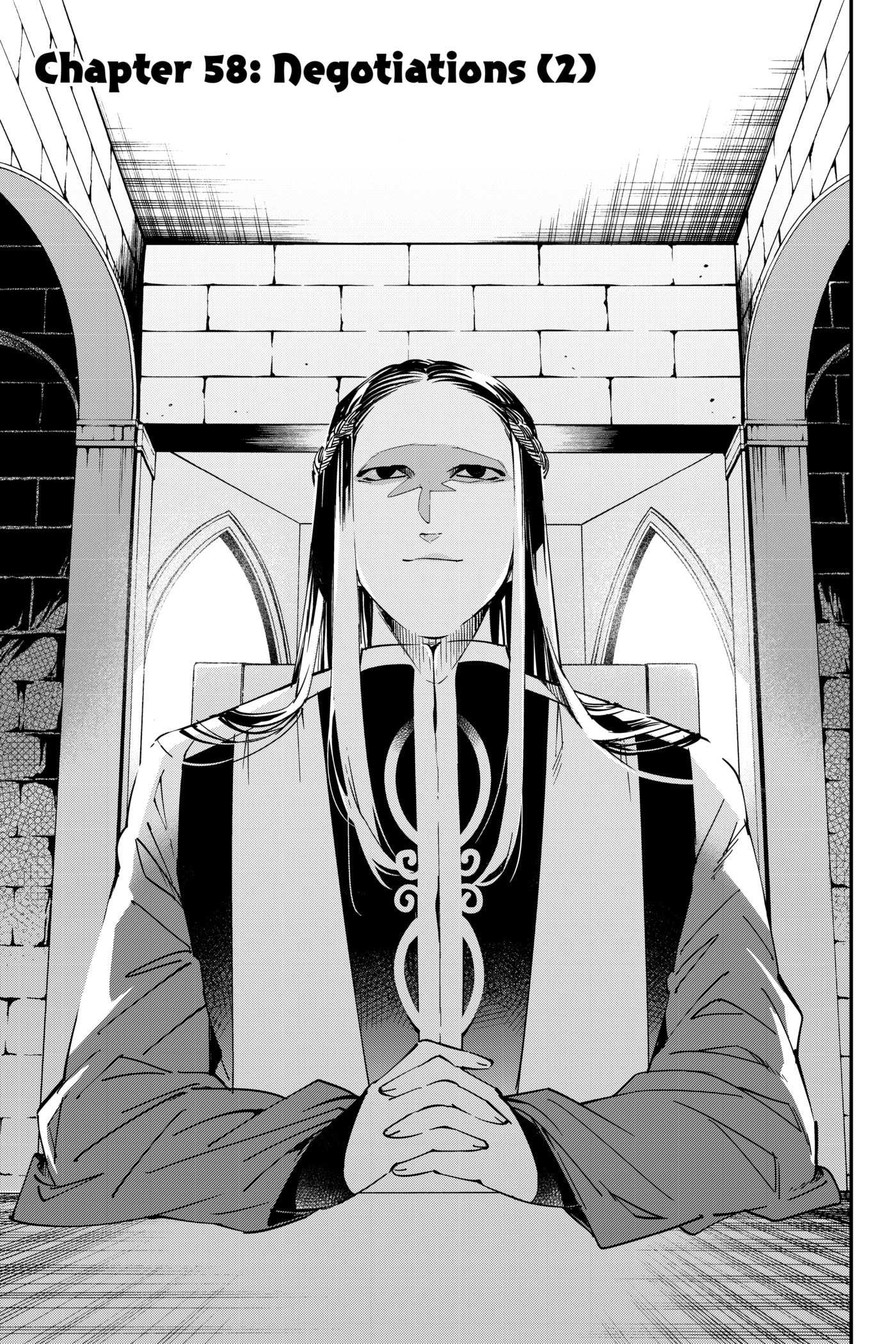 Tensei Kizoku, Kantei Skill de Nariagaru: Jakushou Ryouchi o Uketsuida node, Yuushuu na Jinzai o Fuyashiteitara, Saikyou Ryouchi ni Natteta Chapter 58 page 1 - 