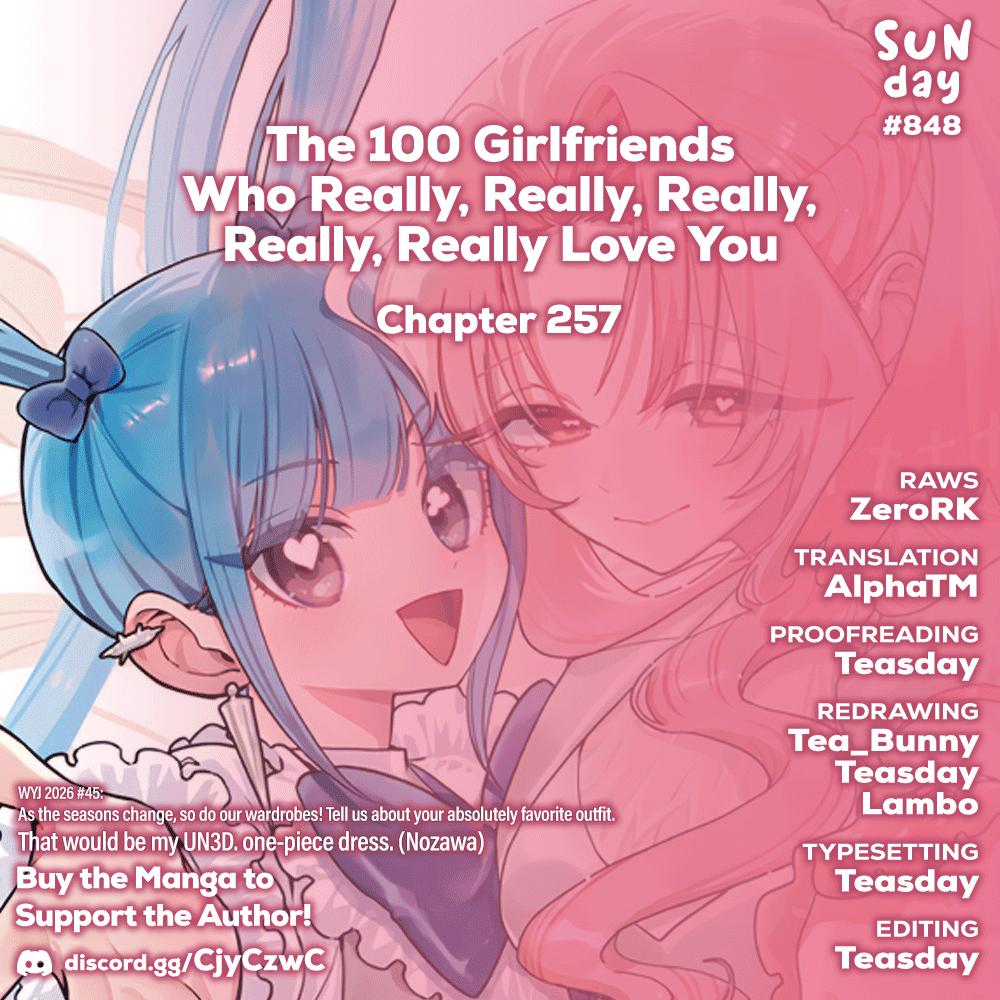 The 100 Girlfriends Who Really, Really, Really, Really, Really Love You Chapter 257 page 1 - 