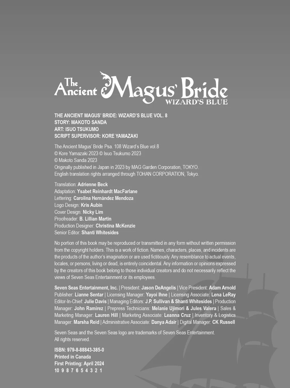 The Ancient Magus’ Bride: Wizard’s Blue Chapter 40 page 73 - 