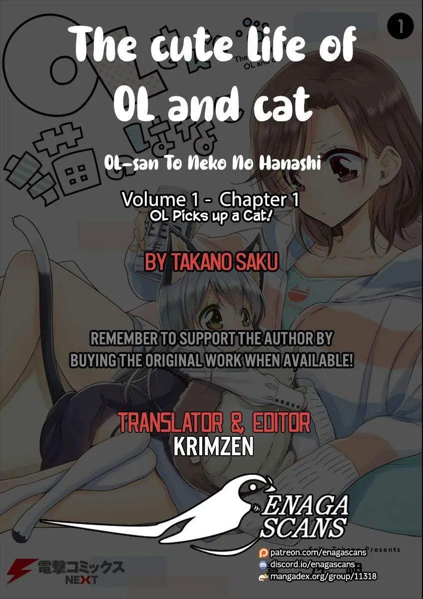 The Cute Life of OL and Cat Chapter 1 page 1 - 
