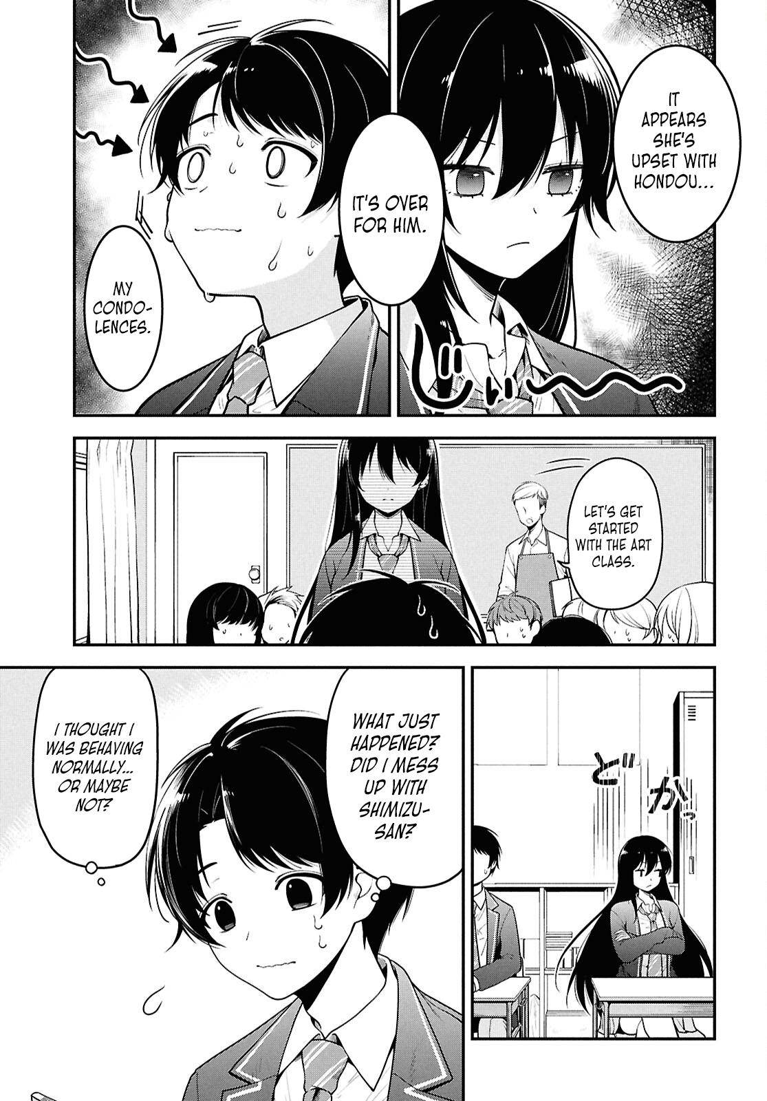 The Delinquent Shimizu-san Sitting Next to Me Has Dyed Her Hair Black Chapter 1 page 12 - 