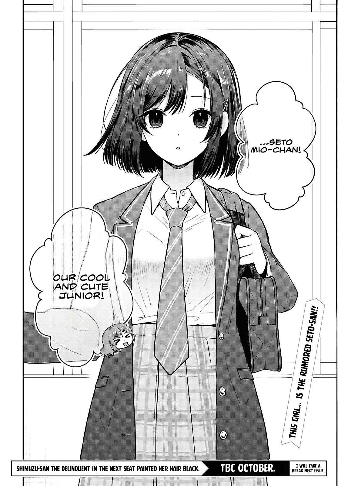 The Delinquent Shimizu-san Sitting Next to Me Has Dyed Her Hair Black Chapter 10 page 36 - 
