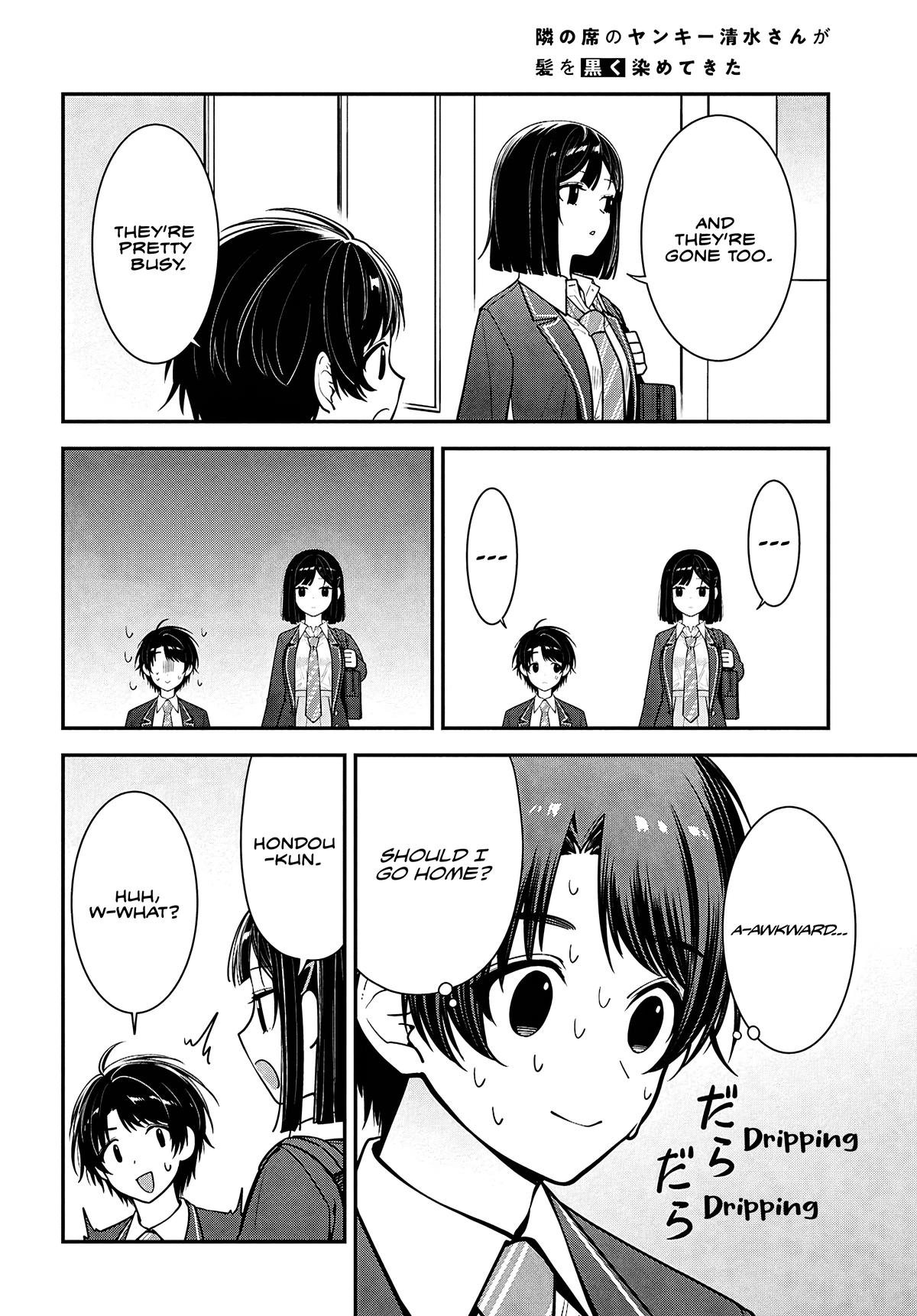 The Delinquent Shimizu-san Sitting Next to Me Has Dyed Her Hair Black Chapter 11 page 7 - 
