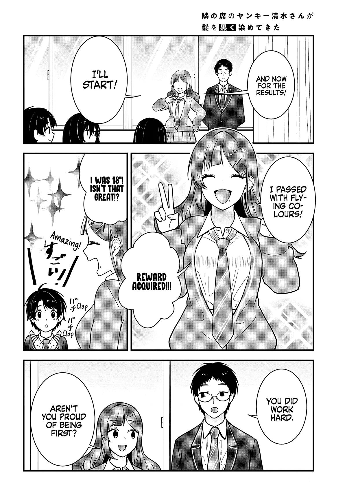 The Delinquent Shimizu-san Sitting Next to Me Has Dyed Her Hair Black Chapter 12 page 28 - 