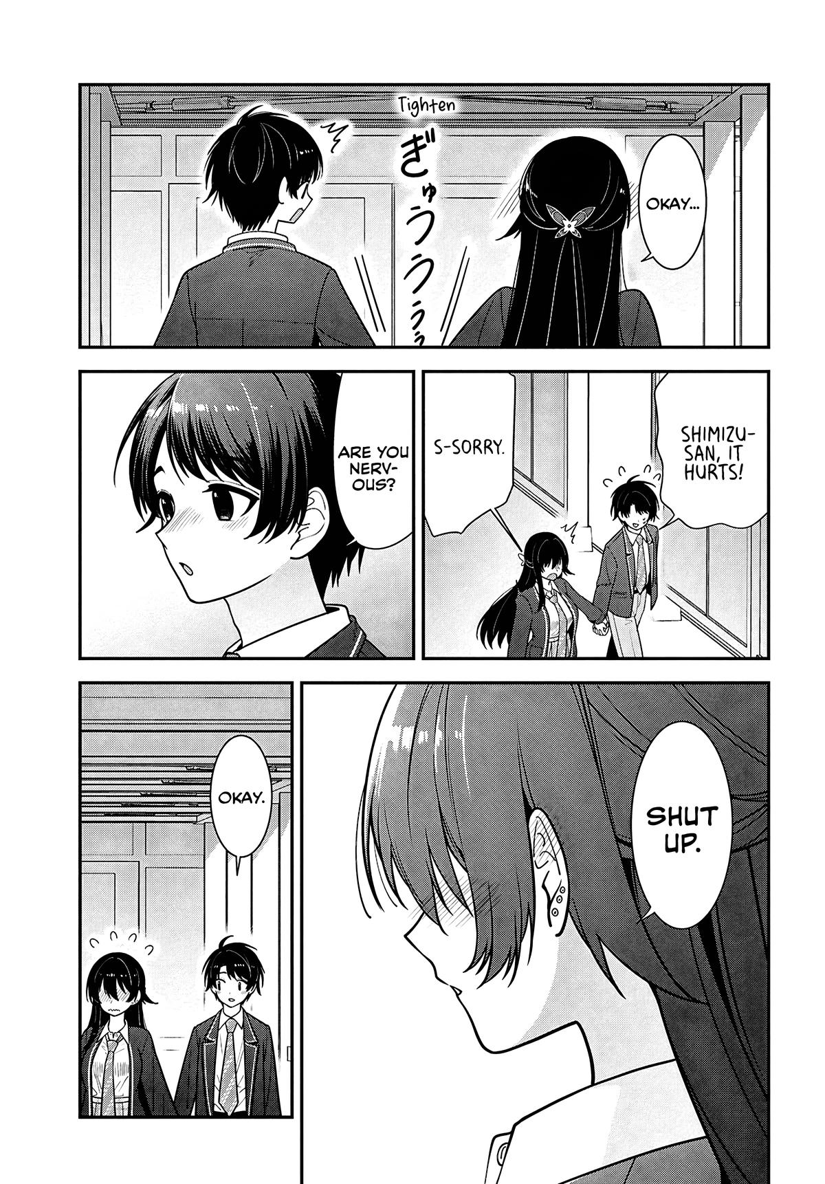 The Delinquent Shimizu-san Sitting Next to Me Has Dyed Her Hair Black Chapter 14 page 17 - 