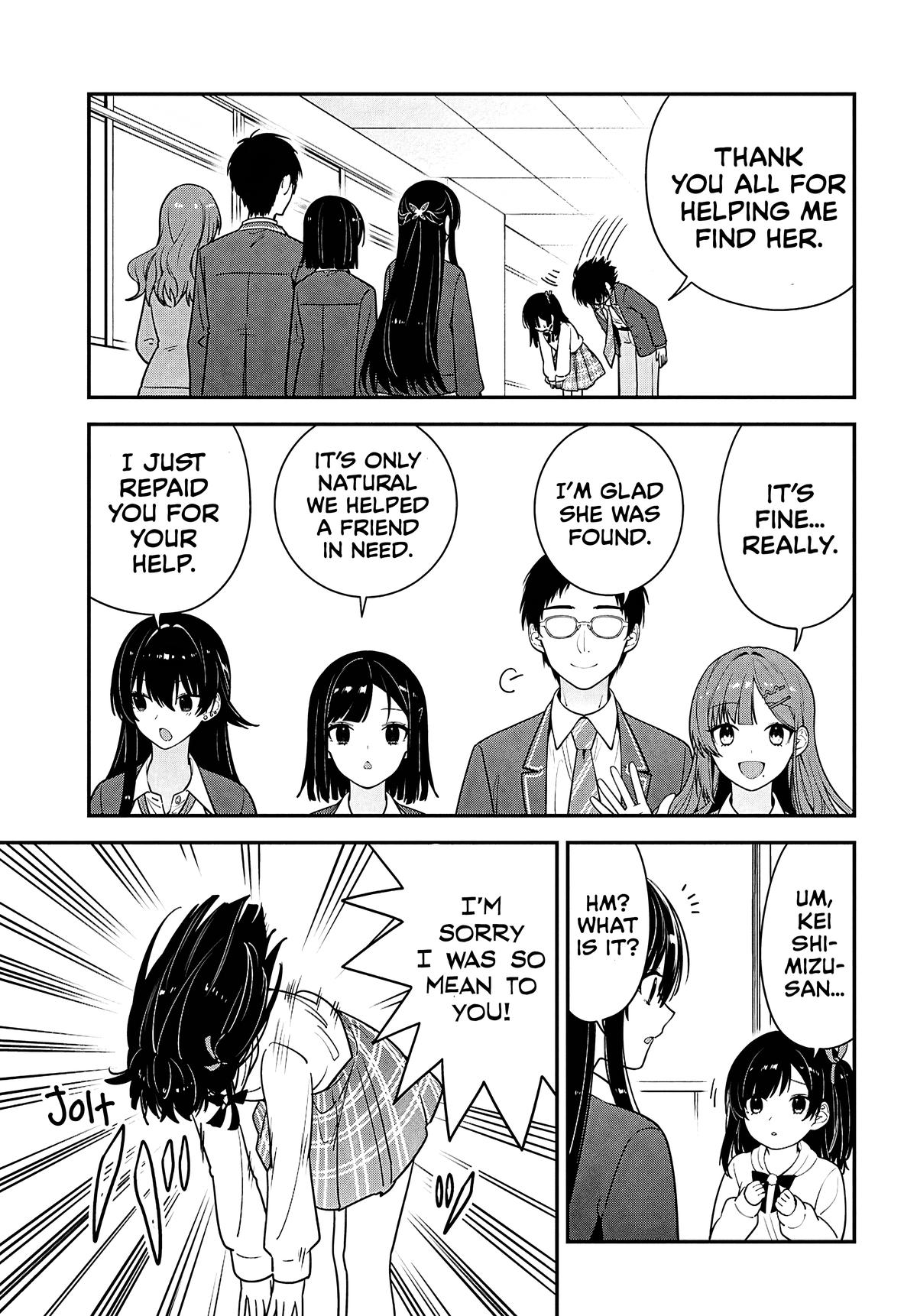The Delinquent Shimizu-san Sitting Next to Me Has Dyed Her Hair Black Chapter 15 page 18 - 