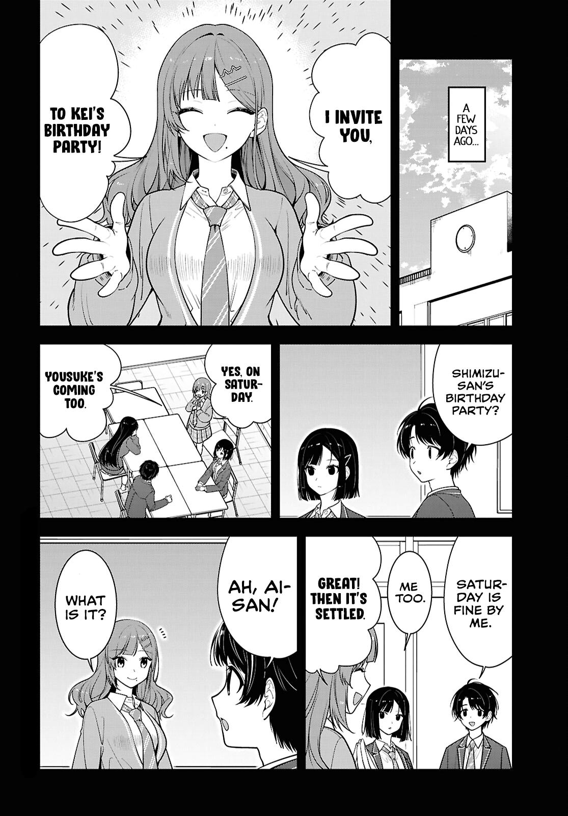 The Delinquent Shimizu-san Sitting Next to Me Has Dyed Her Hair Black Chapter 18 page 2 - 
