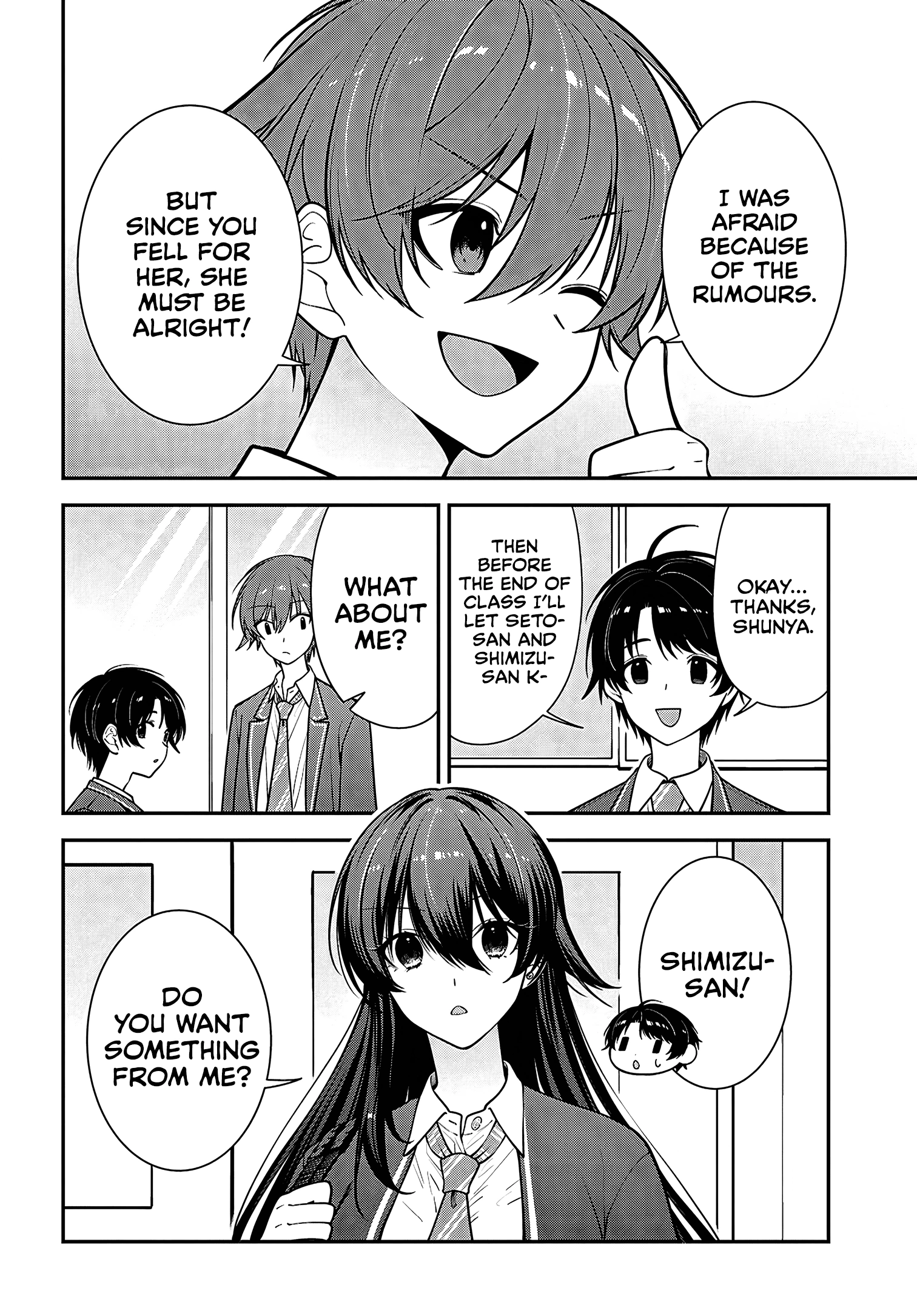 The Delinquent Shimizu-san Sitting Next to Me Has Dyed Her Hair Black Chapter 19 page 6 - 