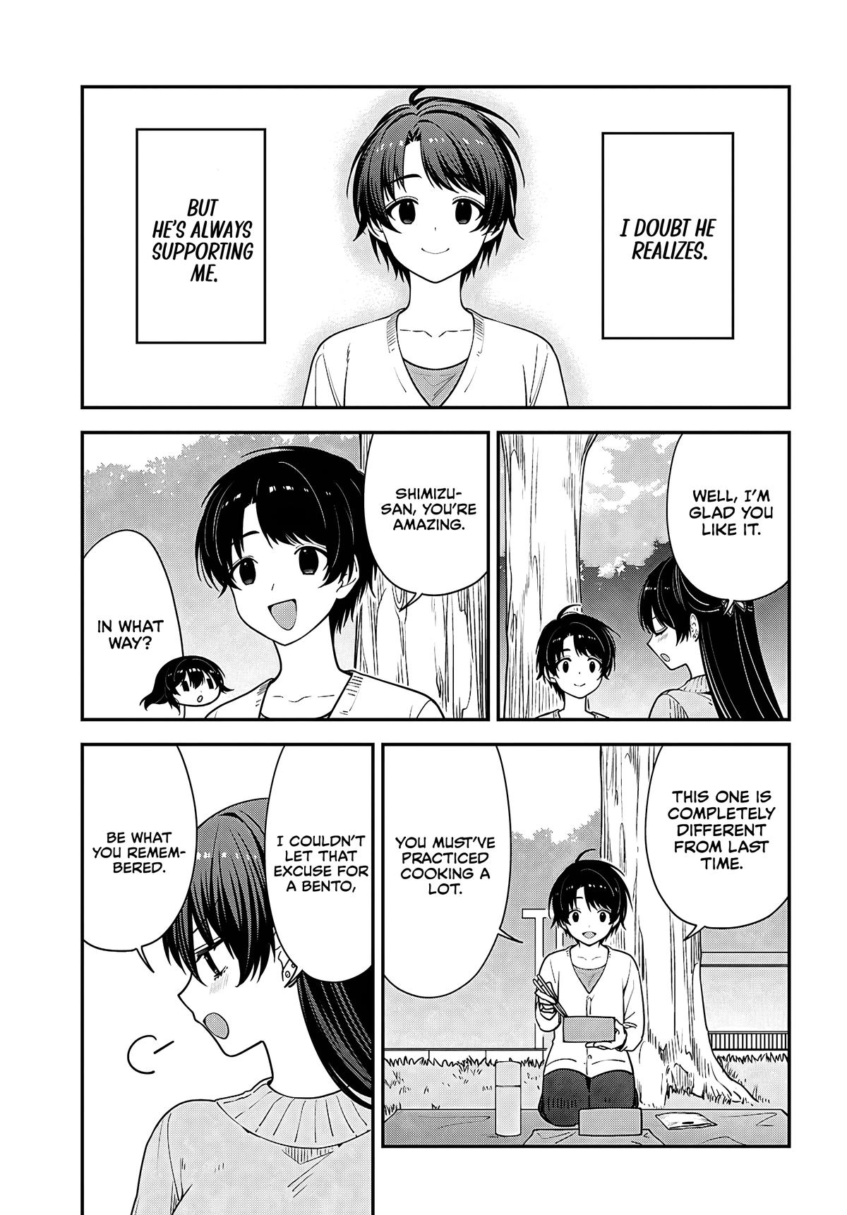 The Delinquent Shimizu-san Sitting Next to Me Has Dyed Her Hair Black Chapter 21 page 15 - 