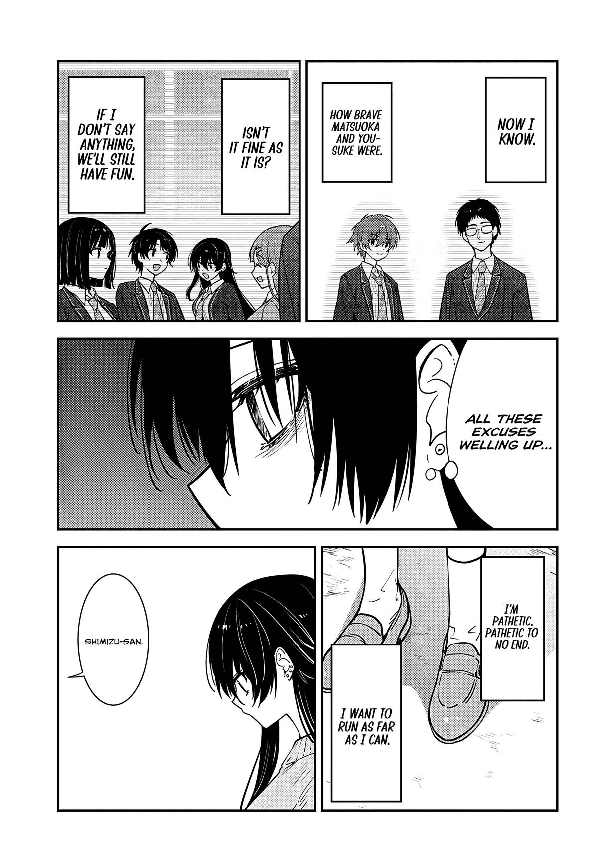 The Delinquent Shimizu-san Sitting Next to Me Has Dyed Her Hair Black Chapter 21 page 34 - 