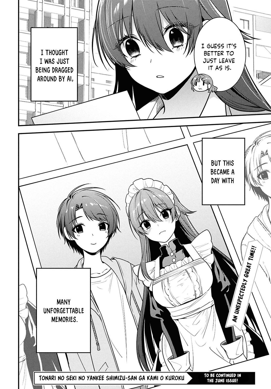 The Delinquent Shimizu-san Sitting Next to Me Has Dyed Her Hair Black Chapter 7 page 34 - 