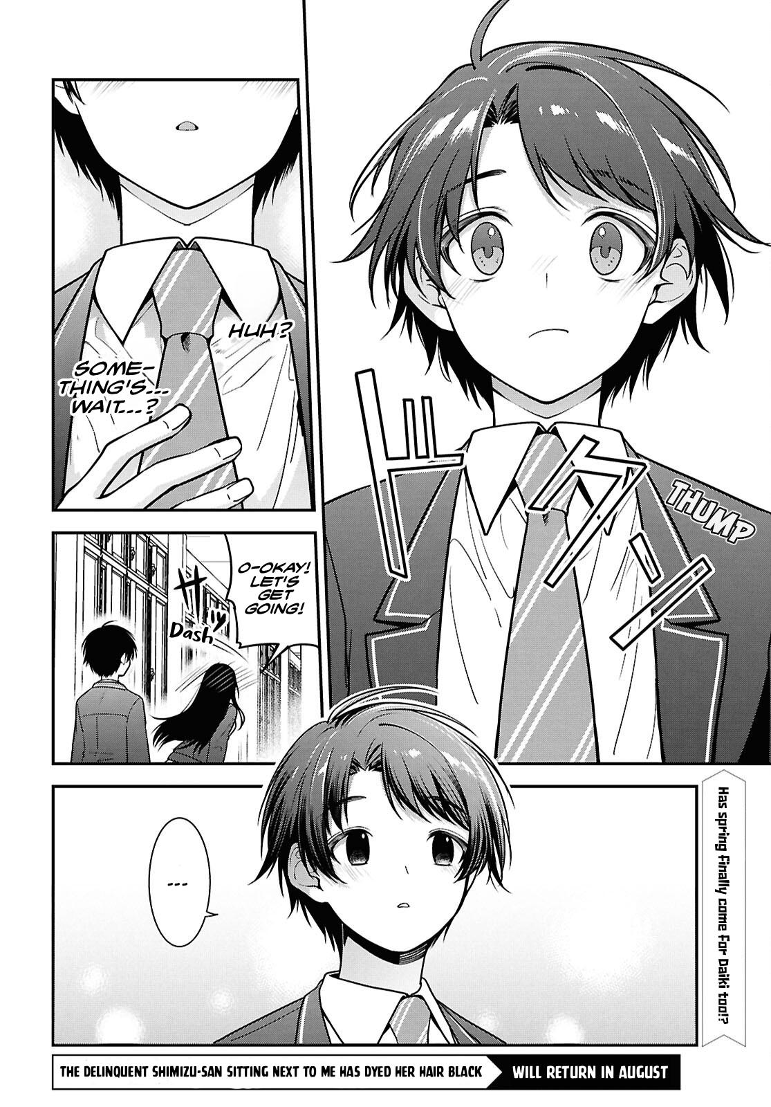The Delinquent Shimizu-san Sitting Next to Me Has Dyed Her Hair Black Chapter 9 page 36 - 