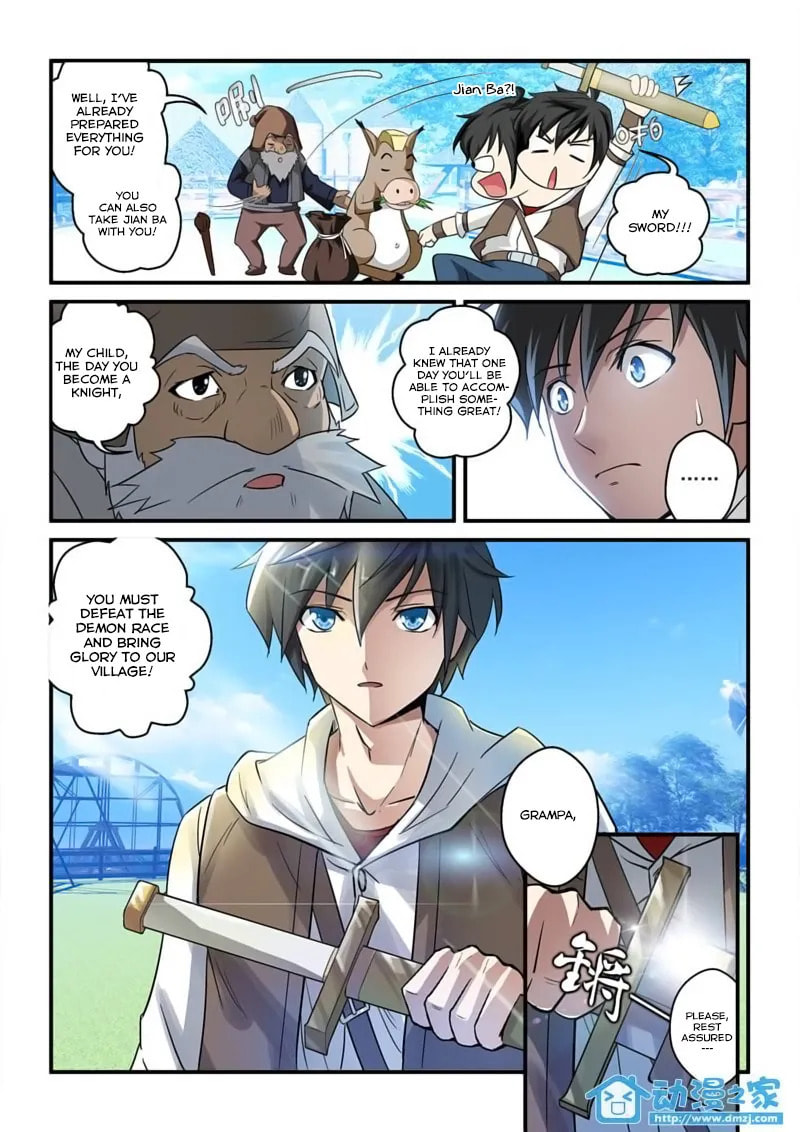 The Demon King, The Brave Knight and The Sacred Sword Temple Chapter 1.4 page 6 - 