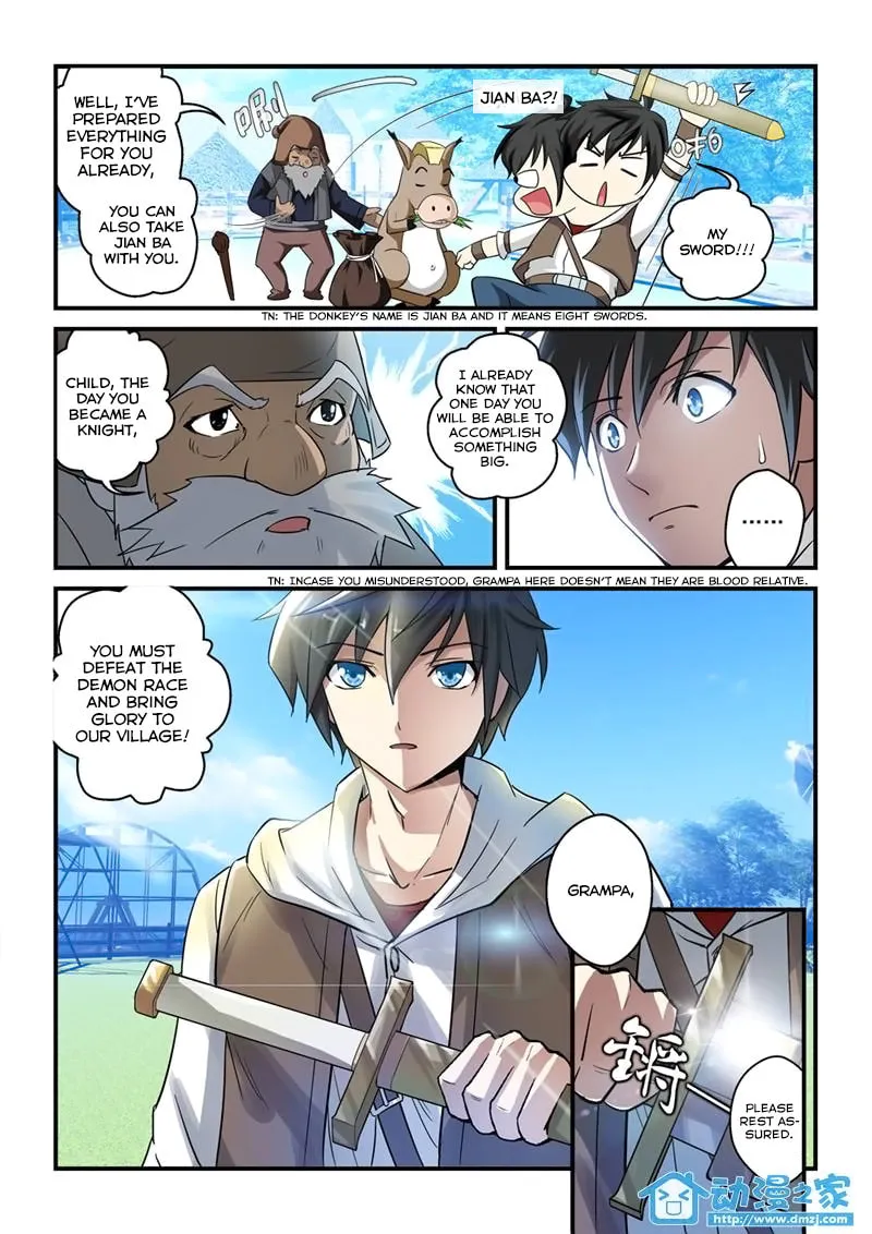 The Demon King, The Brave Knight and The Sacred Sword Temple Chapter 1 page 7 - 