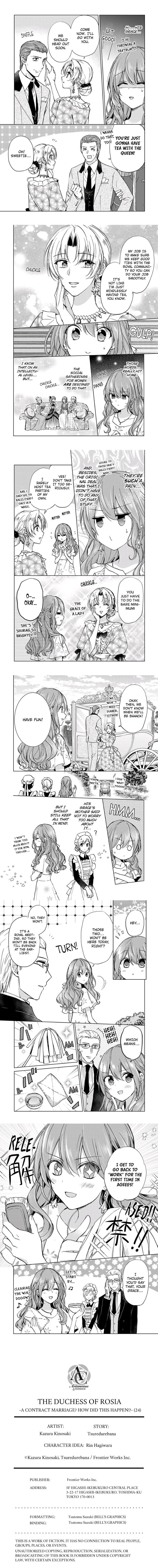 The Duchess Of Rosia -A Contract Marriage? How Did This Happen!?- Chapter 24 page 3 - 