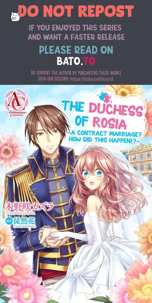 The Duchess Of Rosia -A Contract Marriage? How Did This Happen!?- Chapter 32 page 1 - 