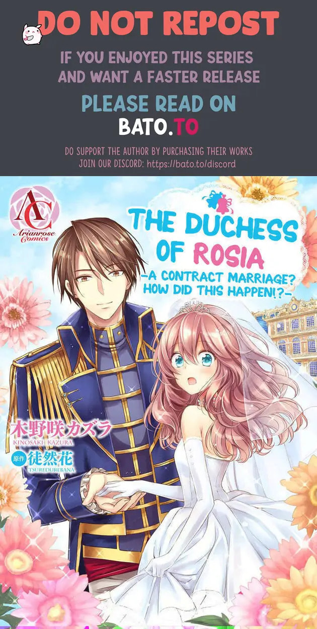 The Duchess Of Rosia -A Contract Marriage? How Did This Happen!?- Chapter 38 page 1 - 