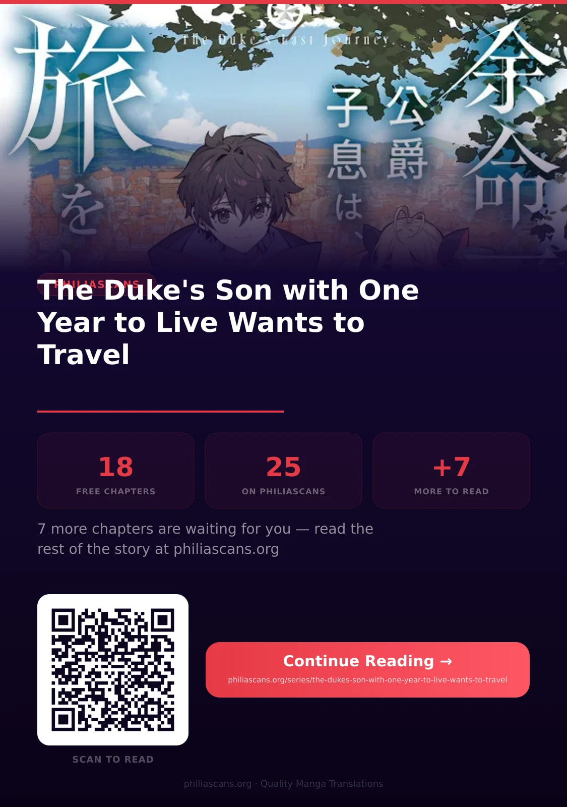 The Duke’s Son with One Year to Live Wants to Travel Chapter 7.3 page 14 - 
