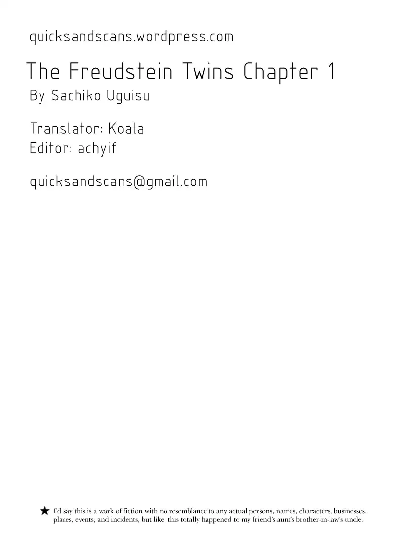 The Freudstein Twins Chapter 1 page 2 - 