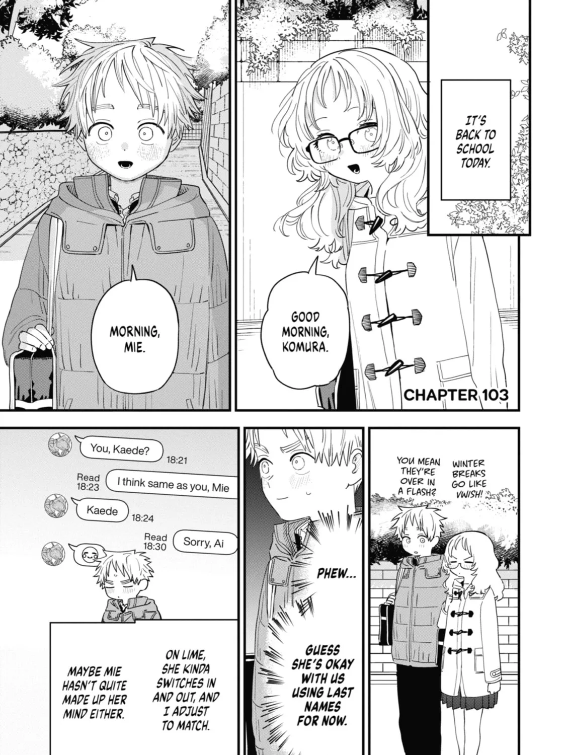 The Girl I Like Forgot Her Glasses Chapter 103 page 1 - 