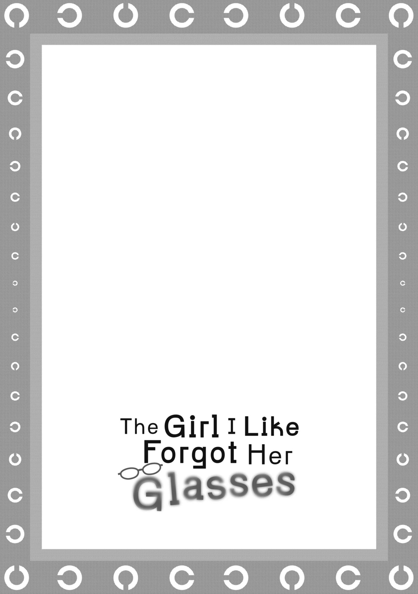 The Girl I Like Forgot Her Glasses Chapter 106.2 page 1 - 