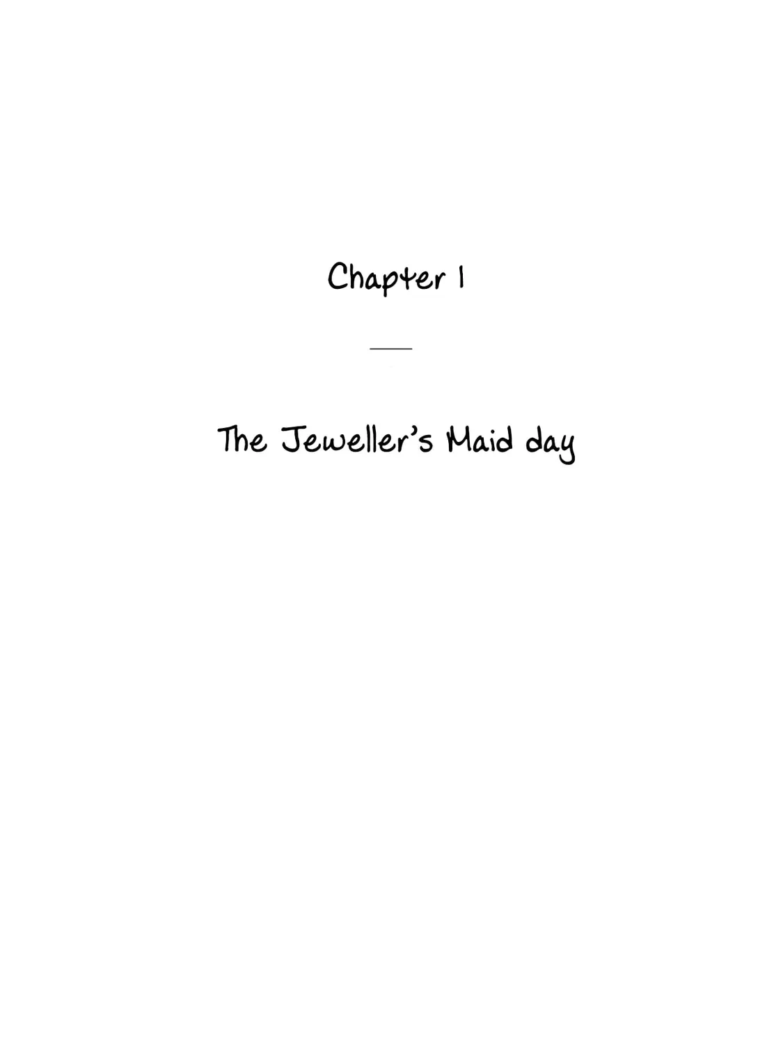 The Jeweler's Maid Chapter 1 page 1 - 