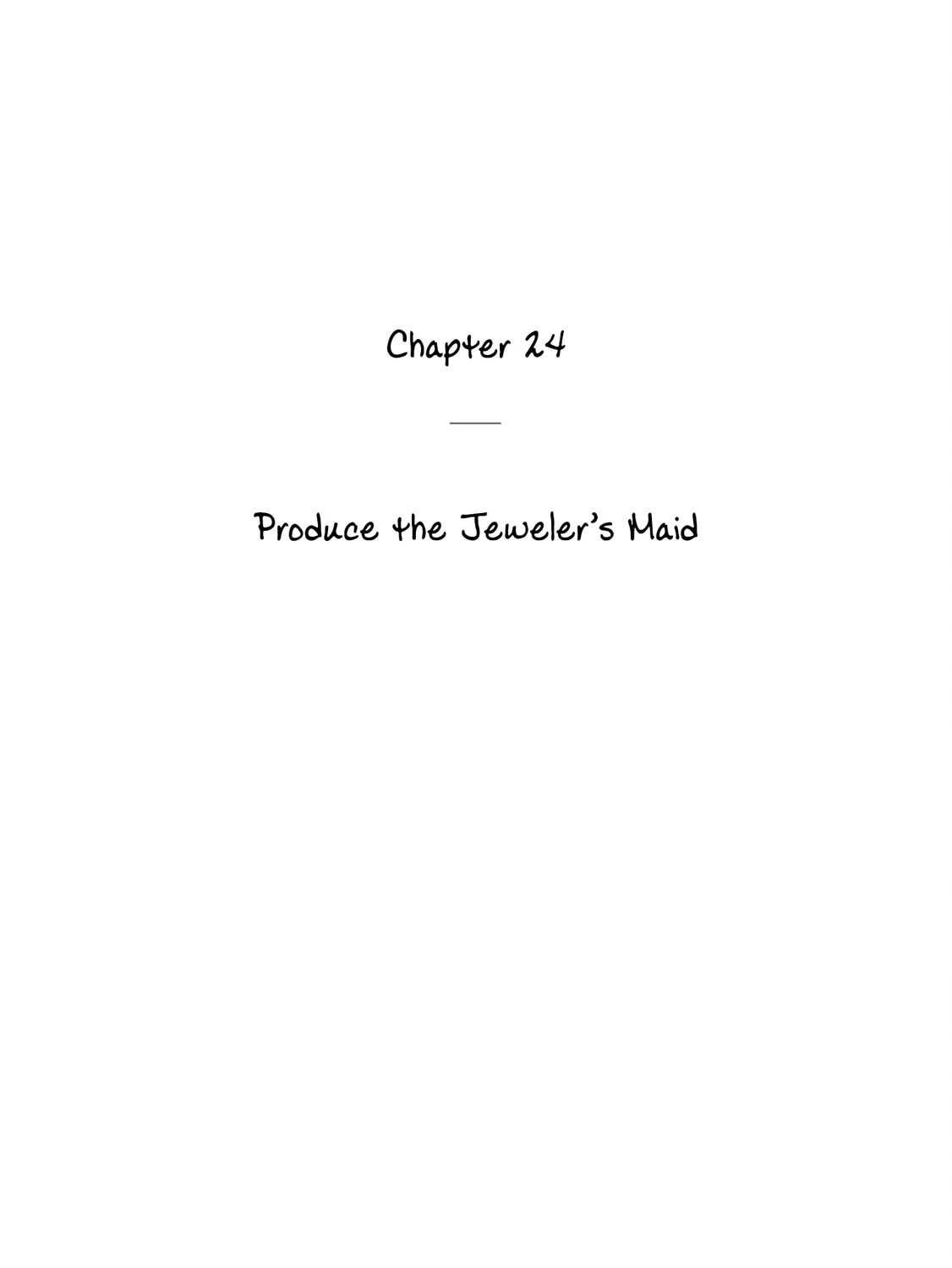 The Jeweler's Maid Chapter 24 page 1 - 