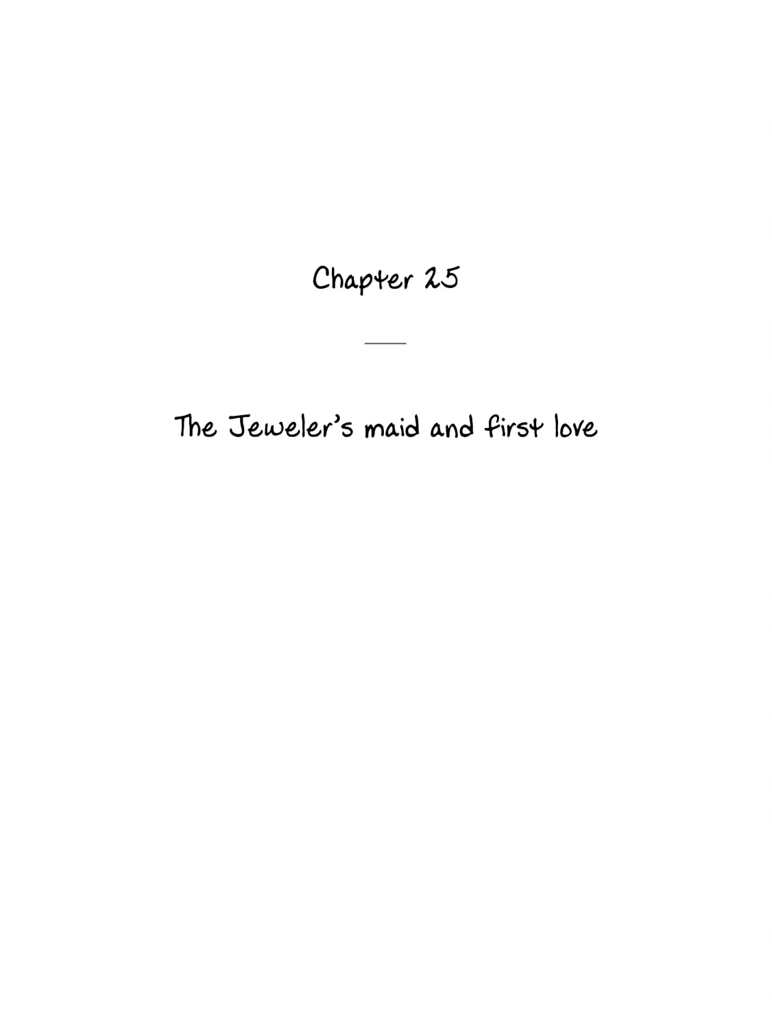 The Jeweler's Maid Chapter 25 page 1 - 