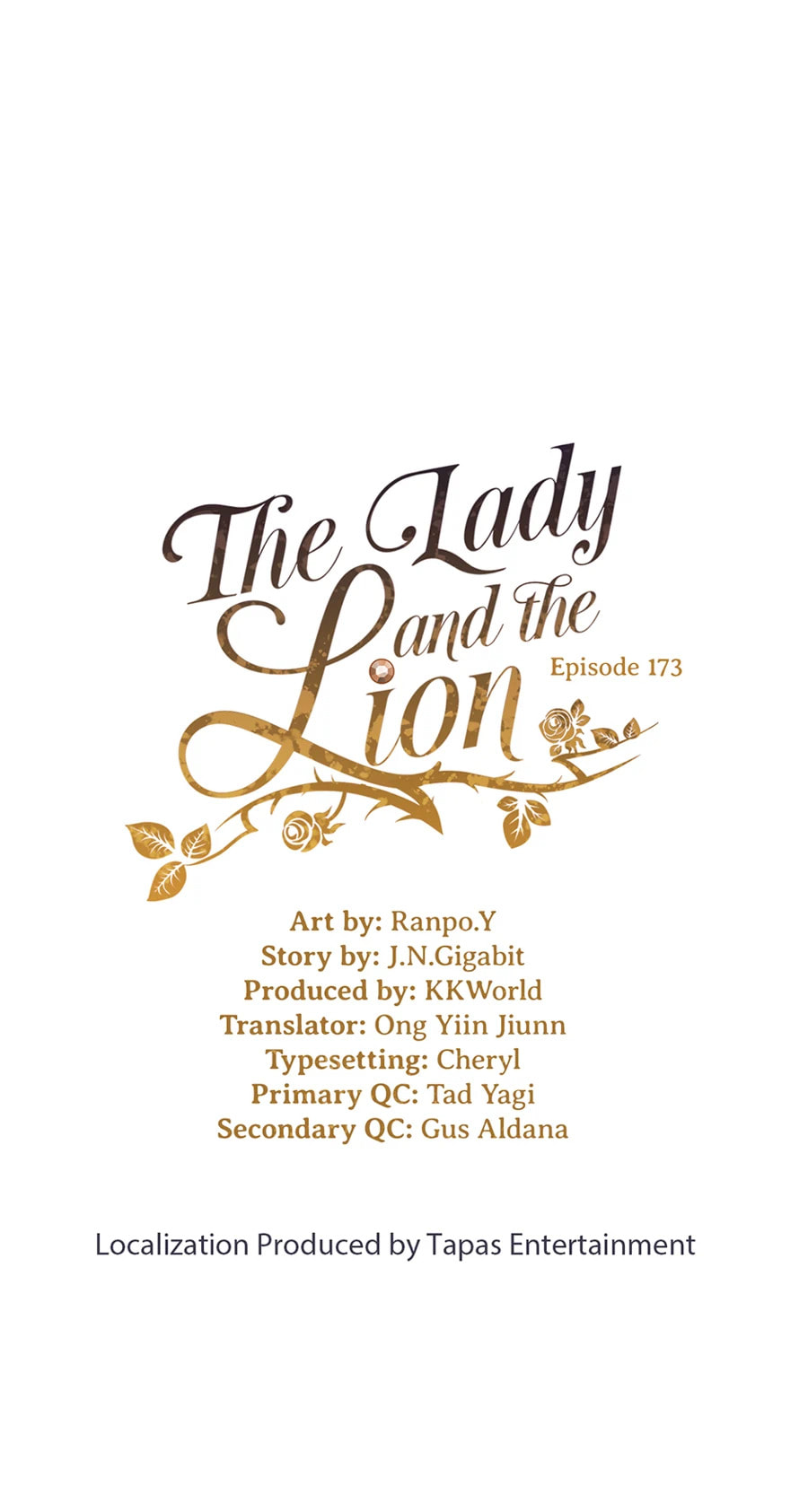 The Lady and the Lion (Colored) Chapter 173 page 1 - 