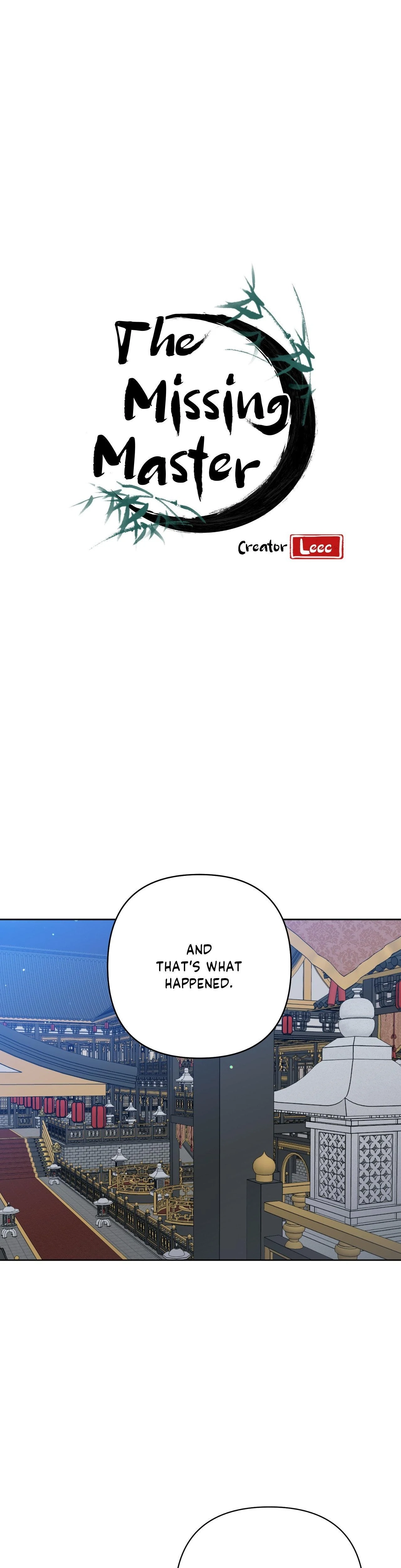The Missing Master Chapter 19 page 1 - 