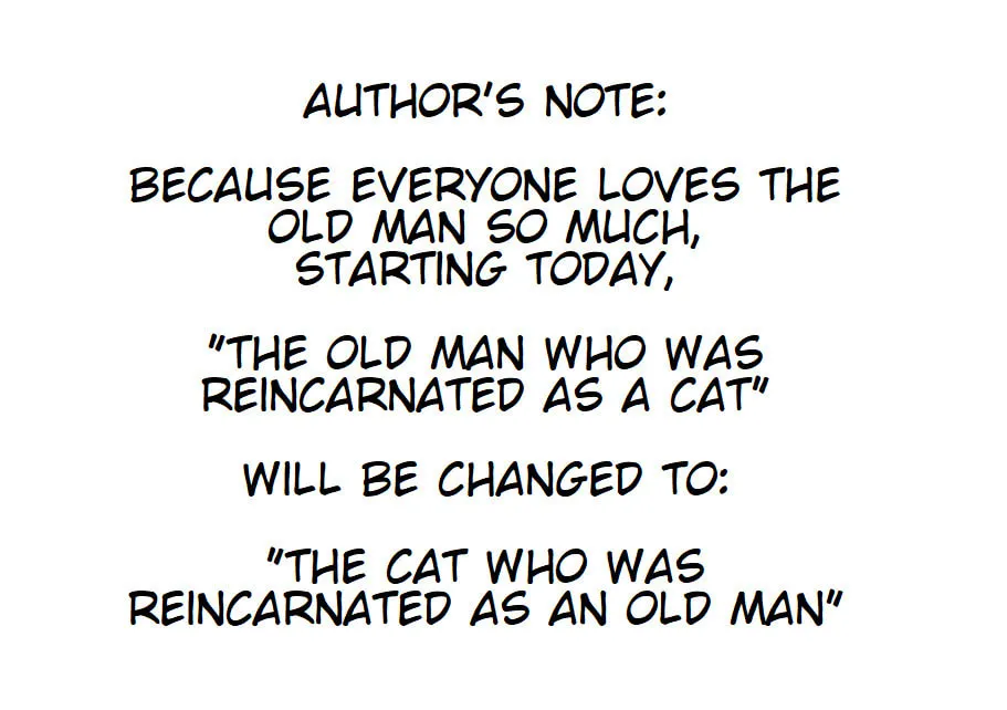 The Old Man Who Was Reincarnated As A Cat (Colored) Chapter 55.5 page 1 - 