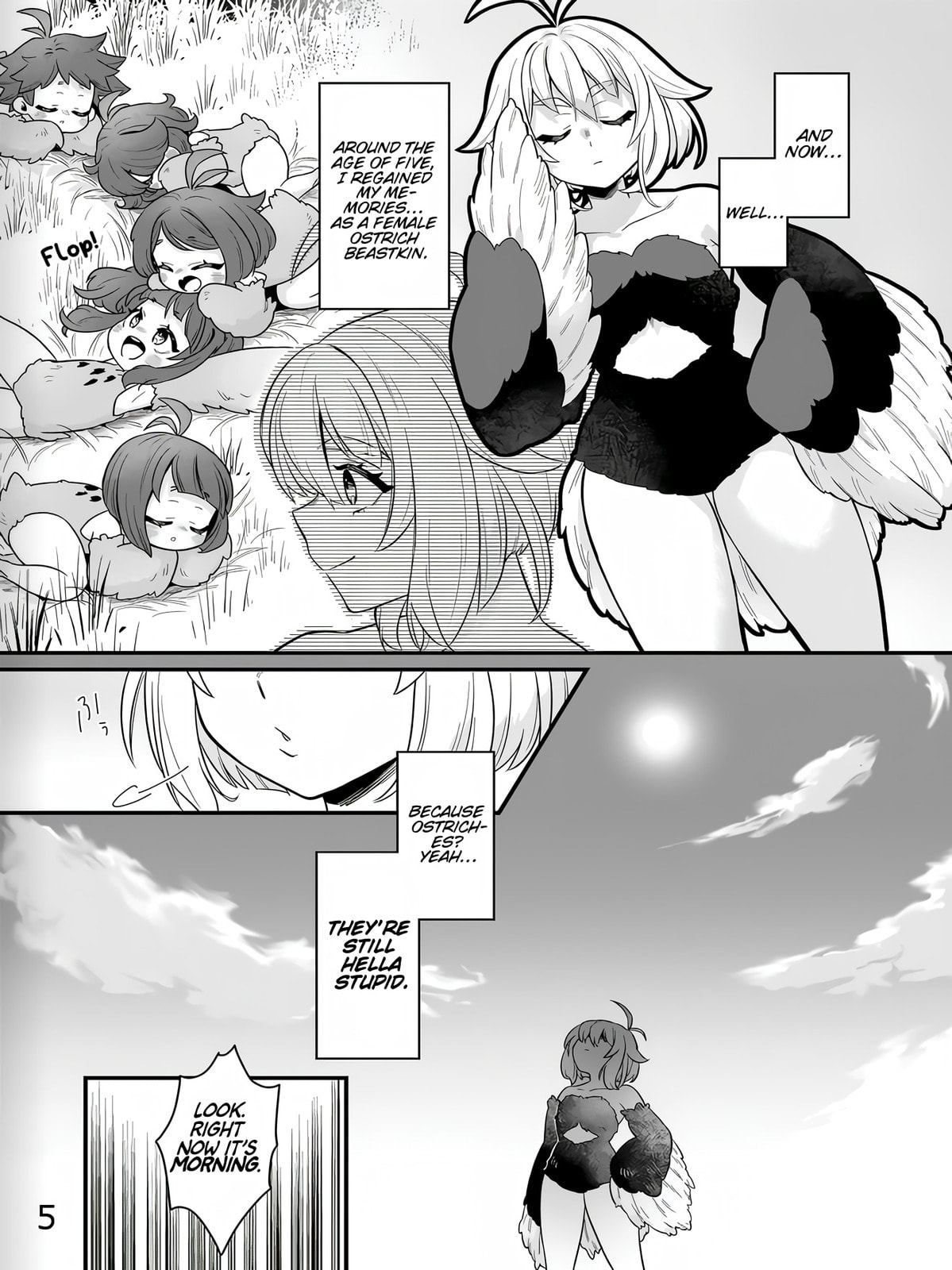 The Ostrich Beastman's Wild and Unrivaled Rampage: I Became the Leader of the Stupidly Cute Strongest Race Chapter 1 page 5 - 