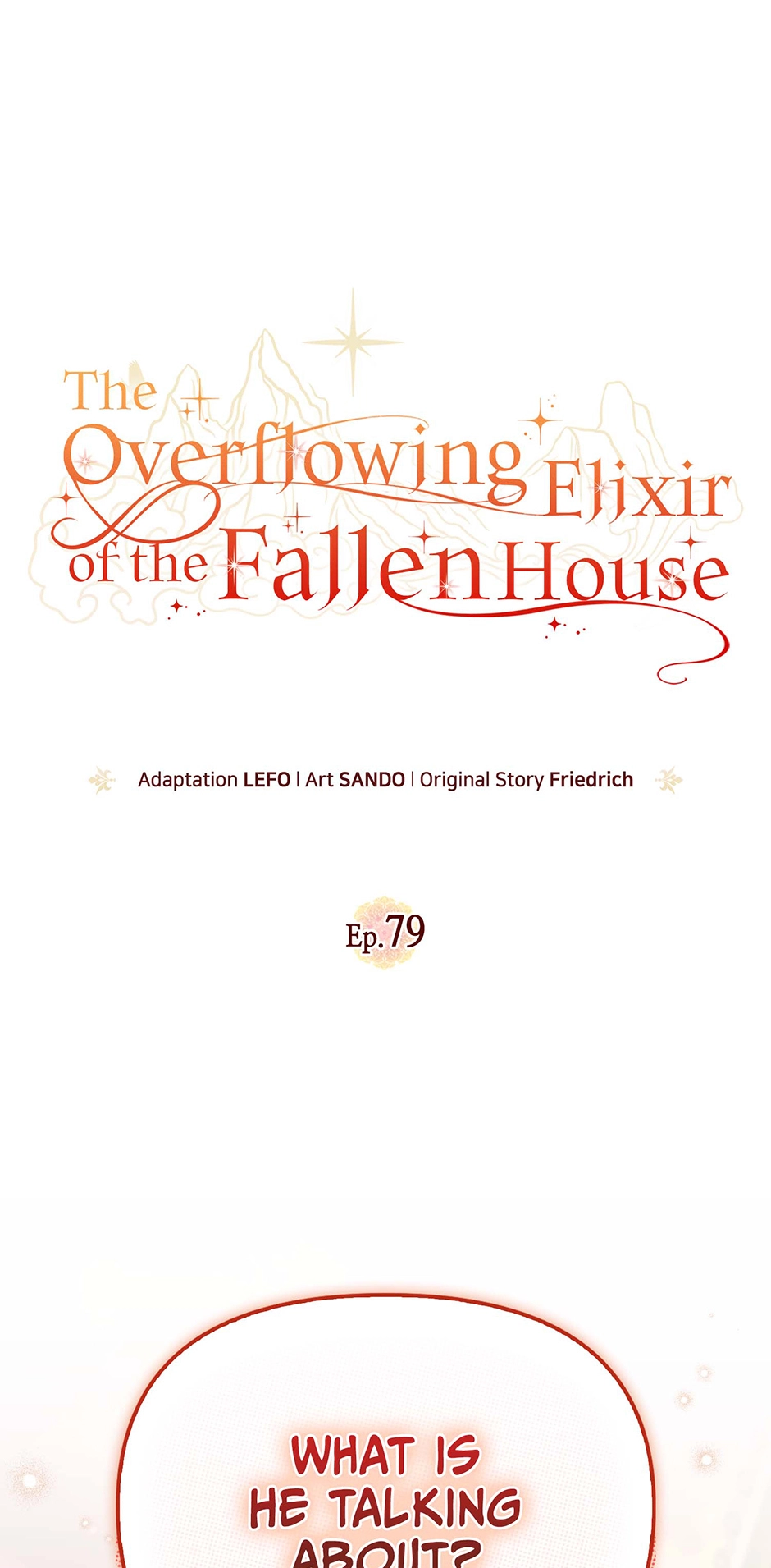 The Overflowing Elixir of the Fallen House Chapter 79 page 1 - 