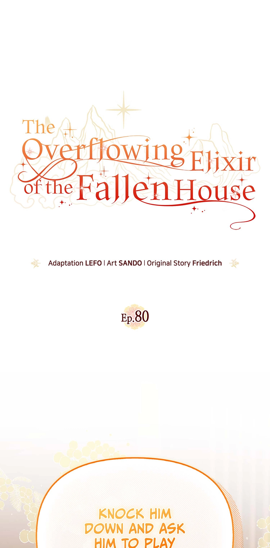 The Overflowing Elixir of the Fallen House Chapter 80 page 1 - 