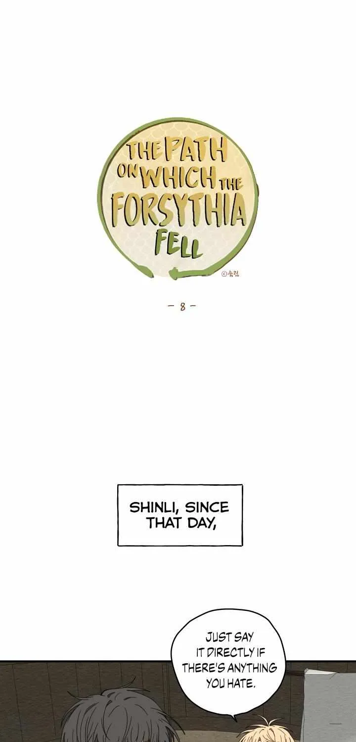 The Path Where the Forsythia Fell Chapter 8 page 1 - 