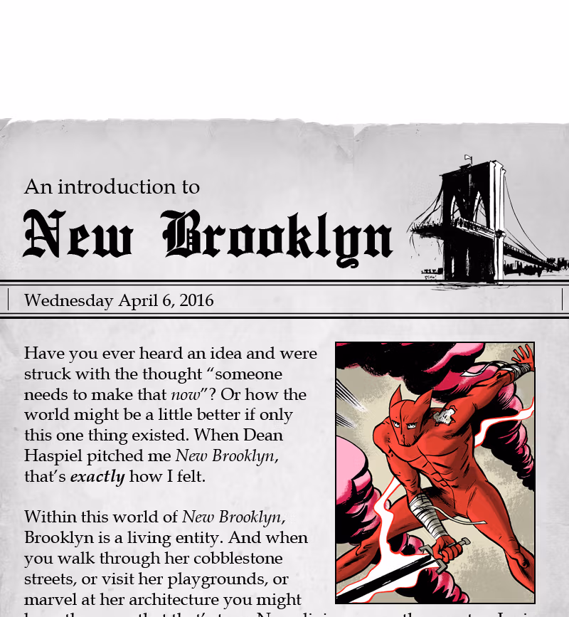 The Red Hook Chapter 0.1 page 1 - 