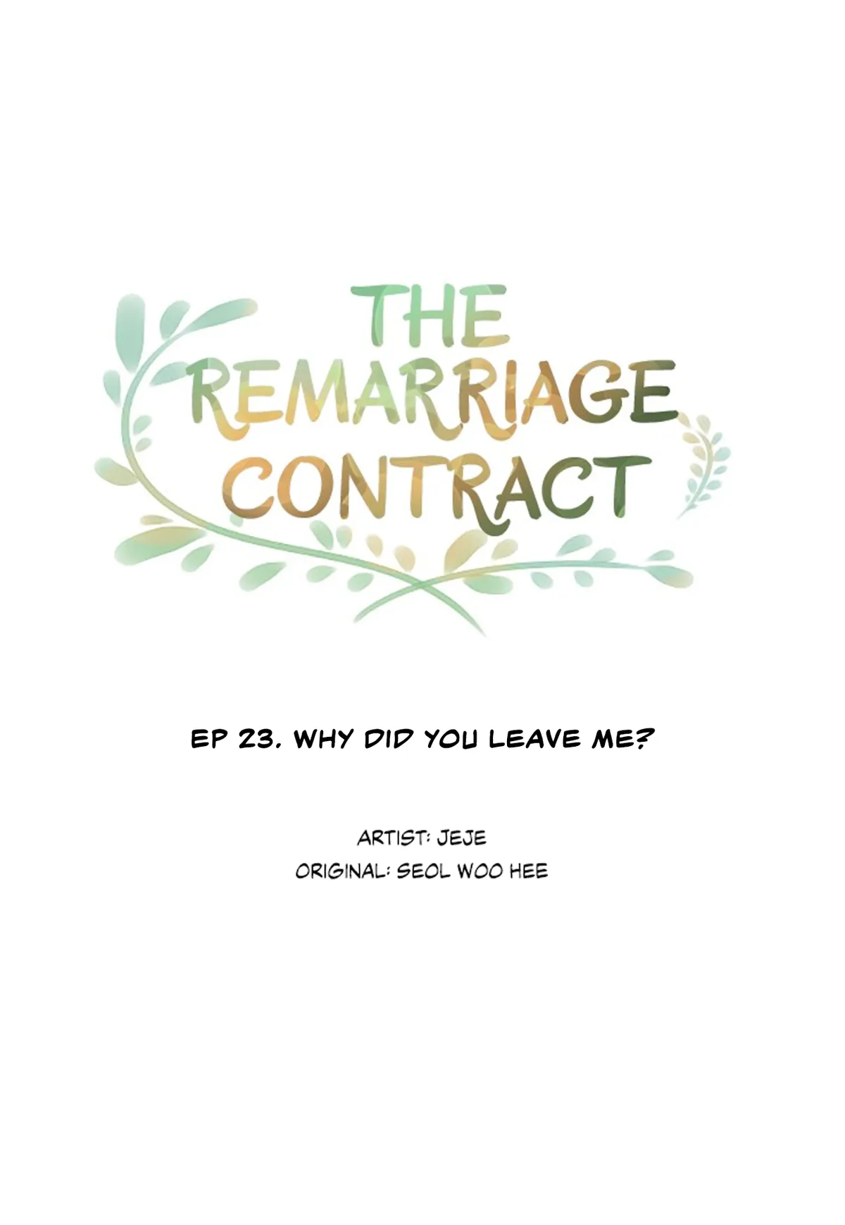 The Remarriage Contract Chapter 23 page 25 - 