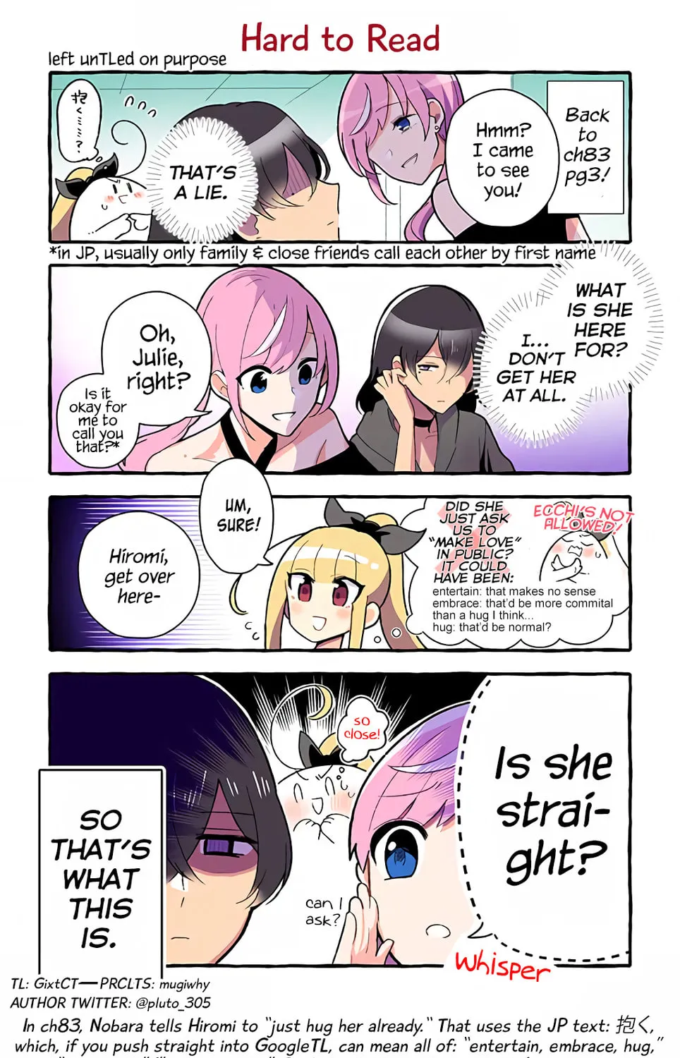 The Results of My Author/Classmate Discovering My Yuri Obsession Chapter 86 page 1 - 