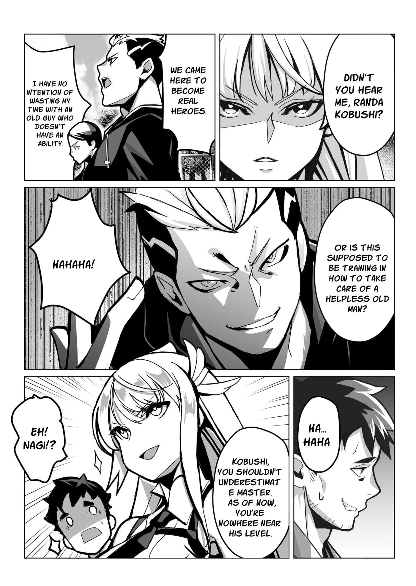 The Shadow Hero, an Old Man: In a World Where Superpowers Are Everything, a Powerless Old Man Is Doted On by His Beloved Disciple and Becomes a Hero from the Shadows Chapter 1 page 30 - 