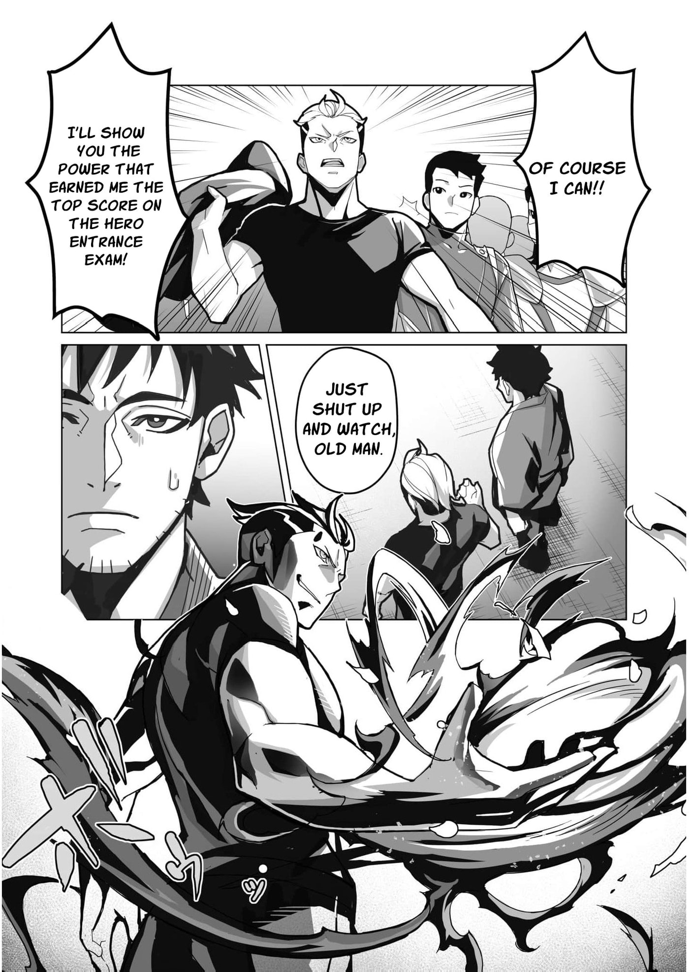The Shadow Hero, an Old Man: In a World Where Superpowers Are Everything, a Powerless Old Man Is Doted On by His Beloved Disciple and Becomes a Hero from the Shadows Chapter 1 page 33 - 