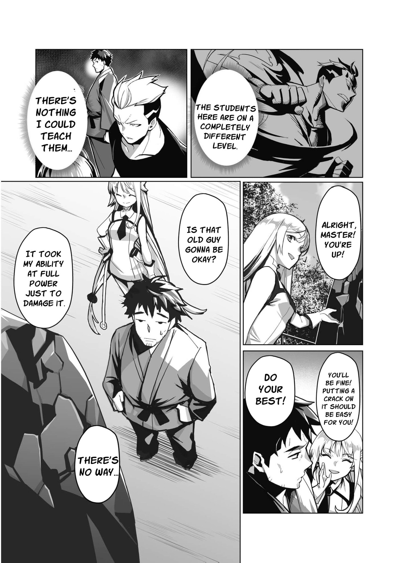 The Shadow Hero, an Old Man: In a World Where Superpowers Are Everything, a Powerless Old Man Is Doted On by His Beloved Disciple and Becomes a Hero from the Shadows Chapter 1 page 36 - 