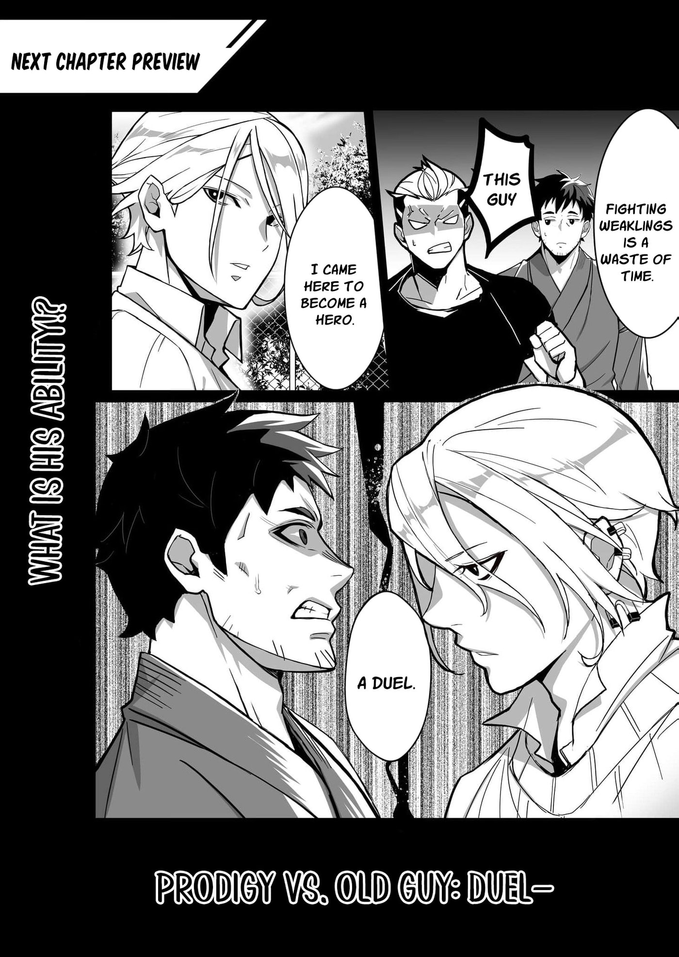 The Shadow Hero, an Old Man: In a World Where Superpowers Are Everything, a Powerless Old Man Is Doted On by His Beloved Disciple and Becomes a Hero from the Shadows Chapter 1 page 44 - 