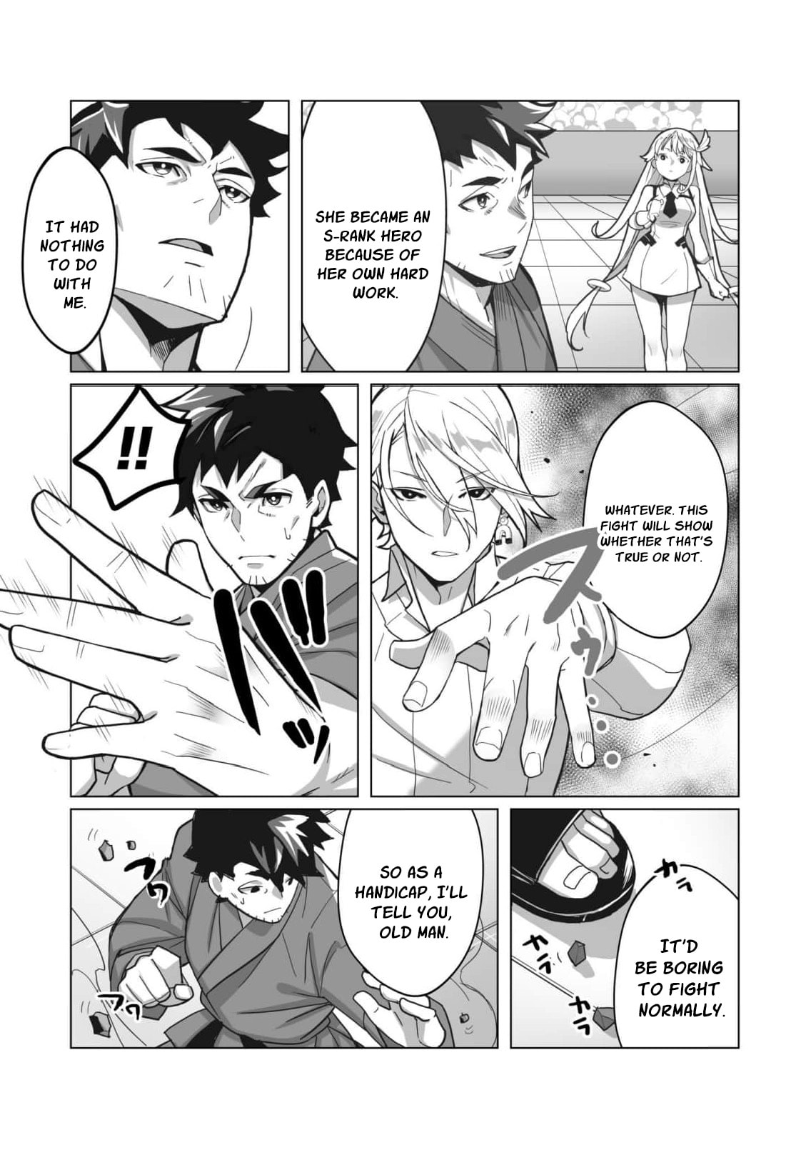 The Shadow Hero, an Old Man: In a World Where Superpowers Are Everything, a Powerless Old Man Is Doted On by His Beloved Disciple and Becomes a Hero from the Shadows Chapter 2 page 43 - 
