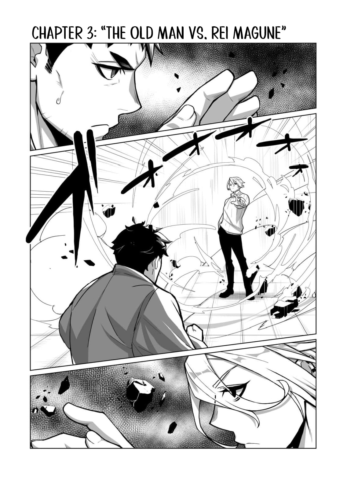 The Shadow Hero, an Old Man: In a World Where Superpowers Are Everything, a Powerless Old Man Is Doted On by His Beloved Disciple and Becomes a Hero from the Shadows Chapter 3 page 2 - 